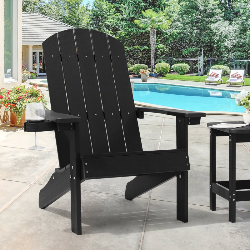 Fauteuil Adirondack Malynn, Noir