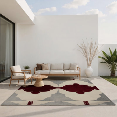 Tapis intérieur et extérieur Fractal Focus