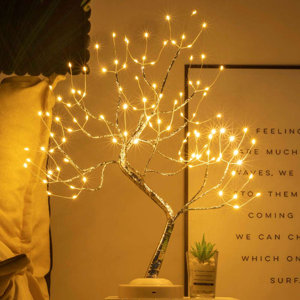 20" LED Lighted Tabletop Trees Bonsai