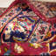 Nanka Wool Oriental Area Rug in Red