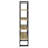 Mystrene Black And Walnut 4-Shelf Bookcase