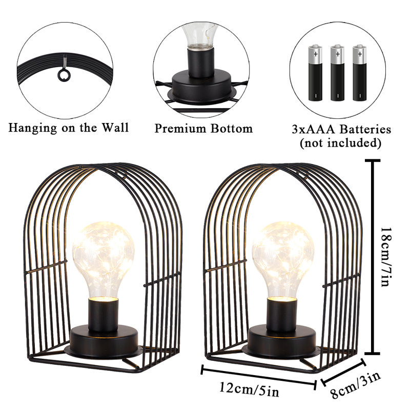 7'' Battery Powered Outdoor Table Lamp