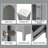 24"  Single Bathroom Vanity with Ceramic Integrated Sink Combo, Soft Closing Glass Doors, Bathroom Dresser-689927901