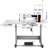 Industrial Sewing Machine, 550W Servo Motor and Table Stand, 5000s.p.m Heavy-duty Lockstitch Sewing Machine, Clear Control Panel and Electro-mechanization Intelligent Start-stop for Easy Use