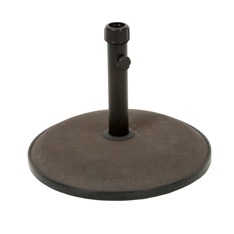 Base de parasol polyvalente en béton et en fer pour une mise en valeur extérieure
