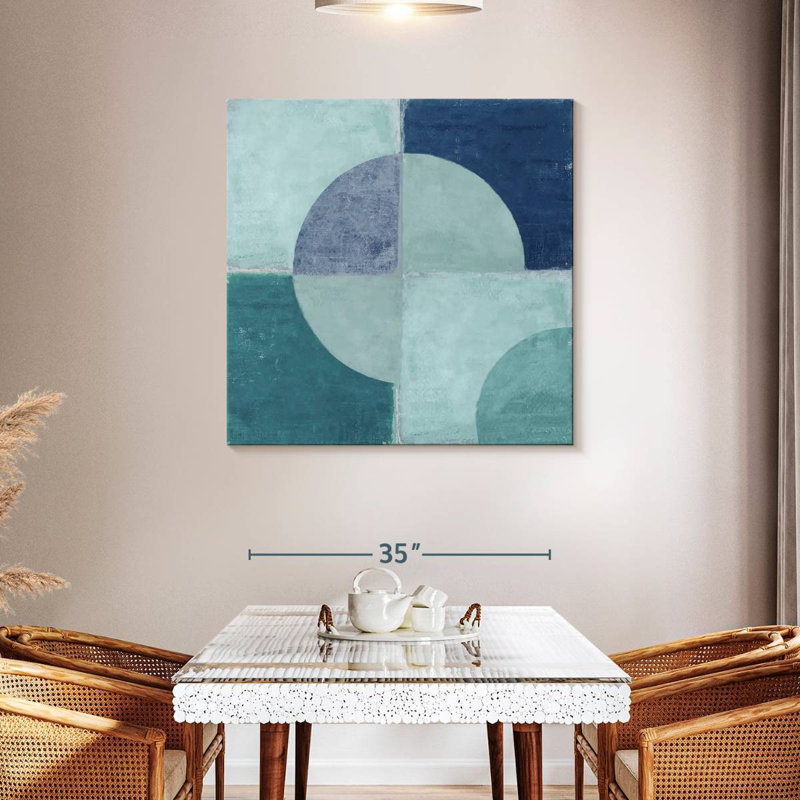 Blue Tiles, 39" H x 39" W