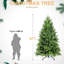 Arbre de Noël de 6 pi avec 1032 pointes Pe +, branches articulées pour un assemblage rapide, support en métal robuste, arrangement rapide de la branche de centre de table, décoration classique