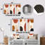 «Beige Minimal Boho», ensemble d'art mural en métal abstrait Minimalisme-1099226994