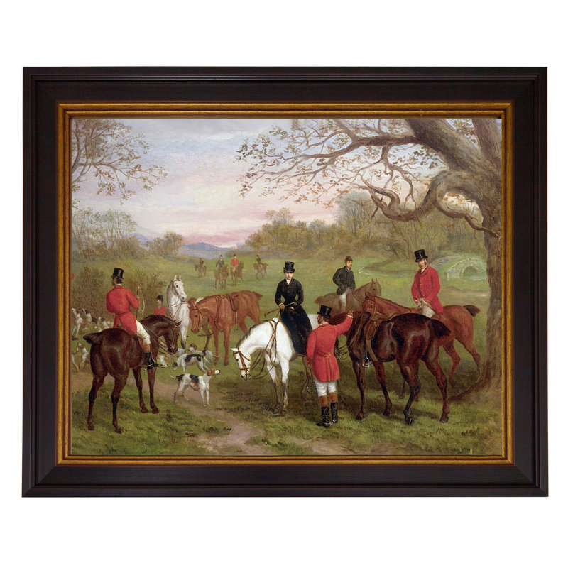 Hunting Scene - Single Picture Frame Painting on Canvas