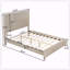 Structure de lit en bois massif avec tête de lit-1199498086-1199498091