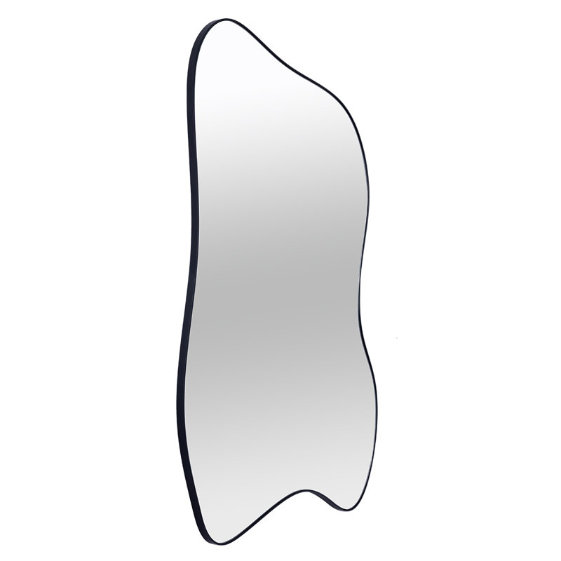 Dominykas Flat Wall Mirror, Black