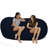Bean Bag Chair Lounger - Giant 7 Foot Classic Shredded Memory Foam Filled Furniture Bean Bag Chair Lounger with Removable and Machine Washable Cover - Big Bean Bag Sofa Lounger with Soft Micro Fiber Cover - Seven Foot Bean Bag Lounger, Multiple Colors-1740456488