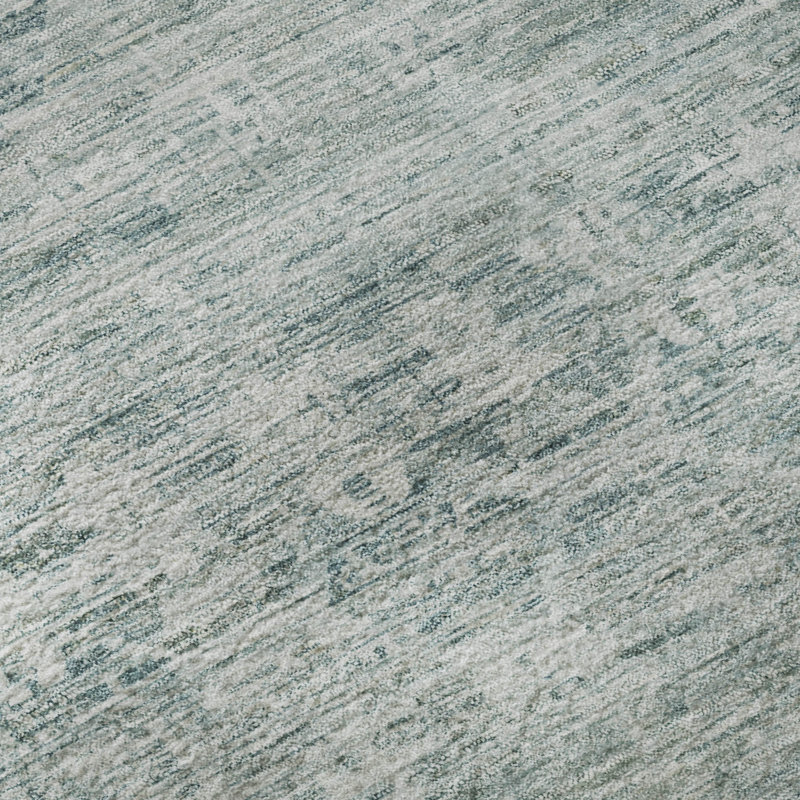 Premium Machine Washable Lubbers AMF1746 Stripe Rug, Round 8'