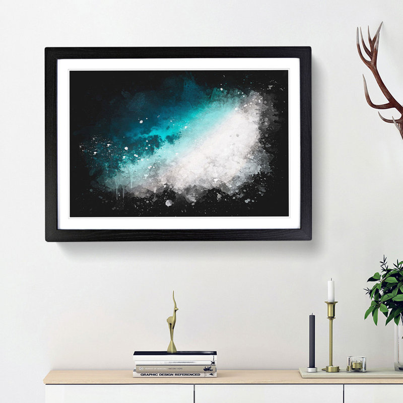Cocoa Island Beach - Framed Print, Black Framed, 62cm H x 87cm W x 2cm D