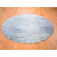 Tapis décoratif noué à la main bleu de conception unique 8 pi New Age