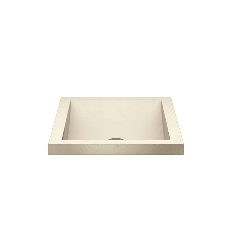 NativeStone Handmade Rectangular Undermount Bathroom Sink, Sand