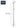 Rainshower 36-Inch Slide Bar with Adjustable Handheld Shower Head Holder