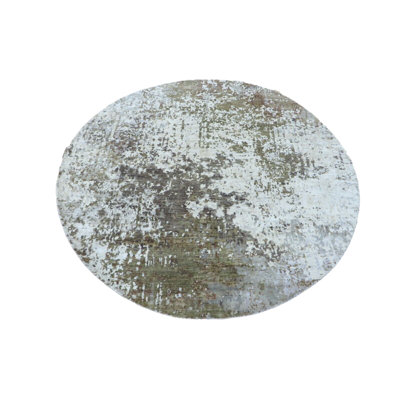 One-of-a-Kind 8' Round Area Rug in Brown