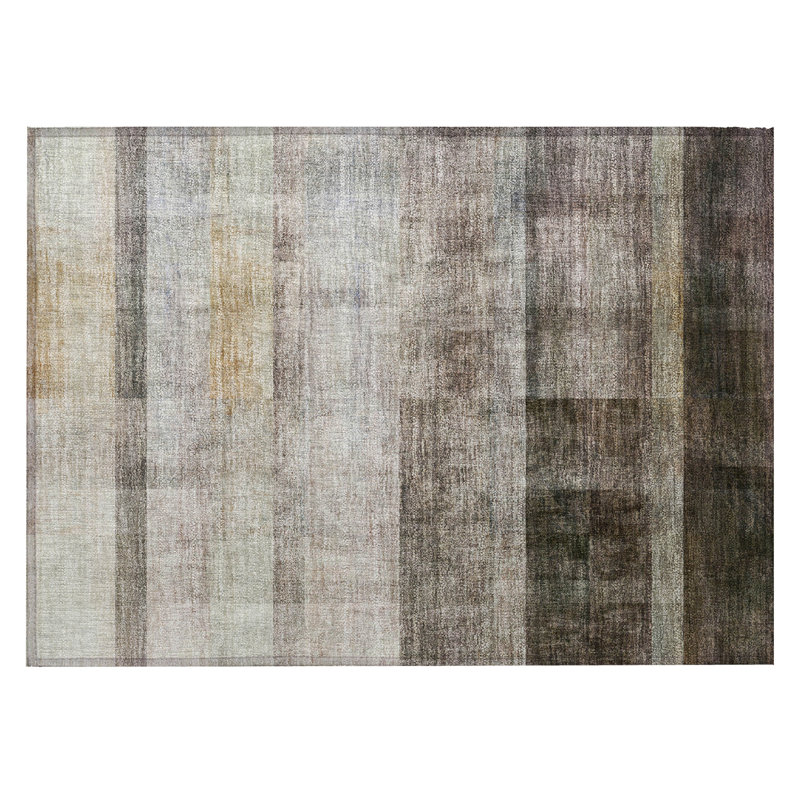 Tapis extérieur lavable et antidérapant brun 2 pi x 3 pi