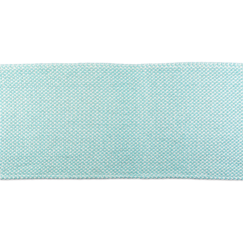 Anoka Geometric 100% Cotton Table Runner, Aqua