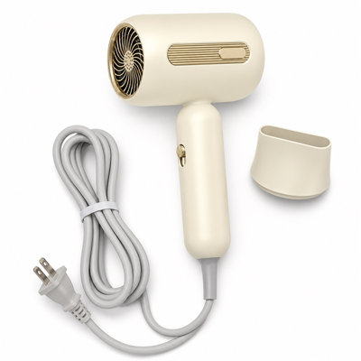 Séchoir à cheveux 1300W avec buse, or champagne