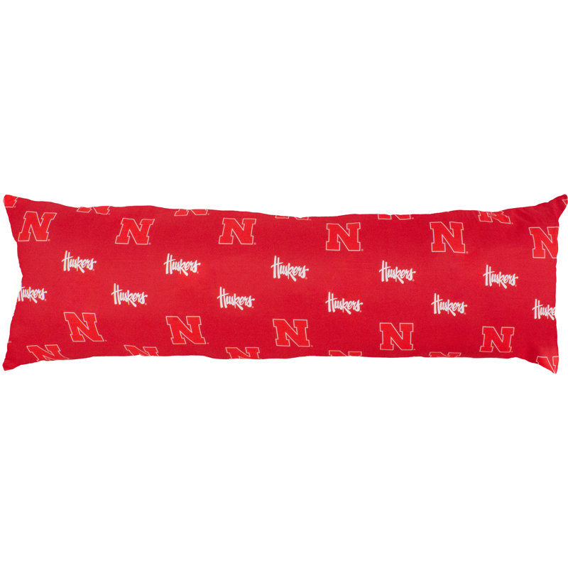 100% Cotton Lumbar Pillow, Nebraska Cornhuskers