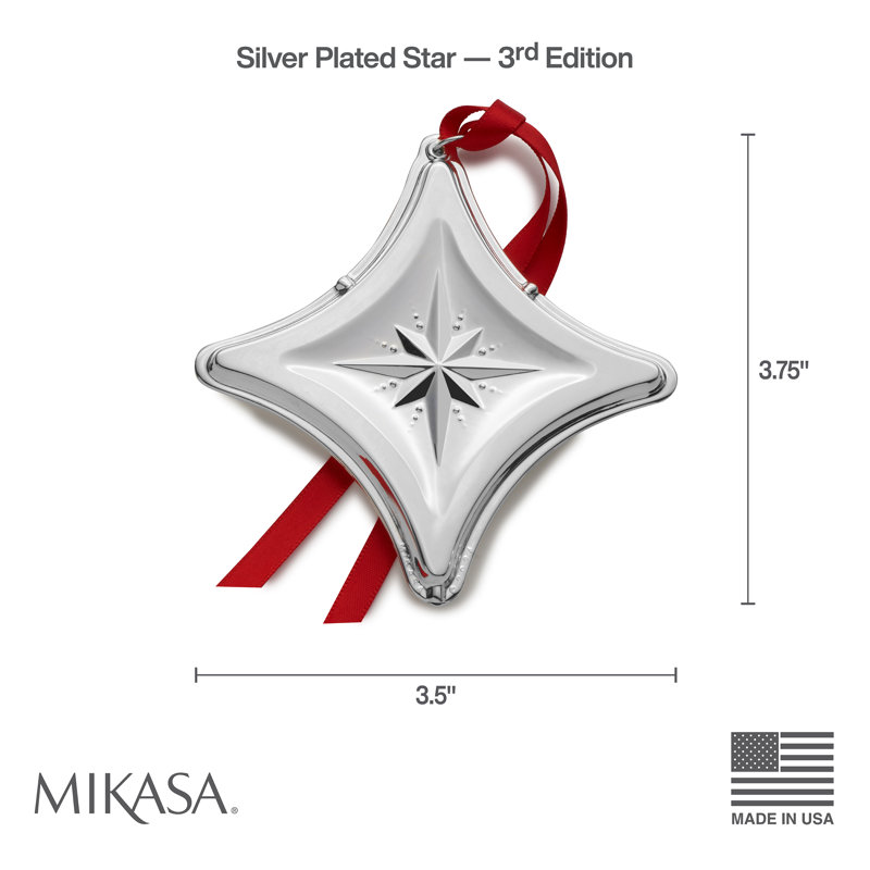 2024 Silver-Plated Star Ornament, 3rd Edition