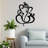 Stylish Decorative Metal Wall Accessory, Black Finish, 29.5 x 35.4 inches | 100% Metal, Thickness: 0.059 inches | Easy Wall Hanging with Built-in Hook, Perfect for Modern Home Decor & Art Display