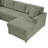 Oversized Sectional Sofa 115.3" U-Shaped Sofa