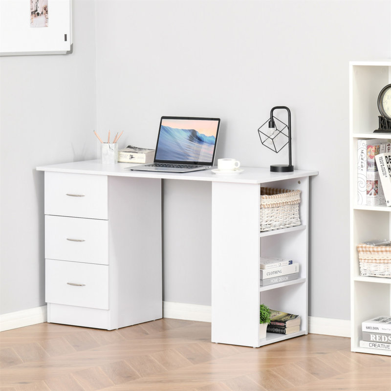 Poste de travail 47 po avec 3 tiroirs et tablette de rangement