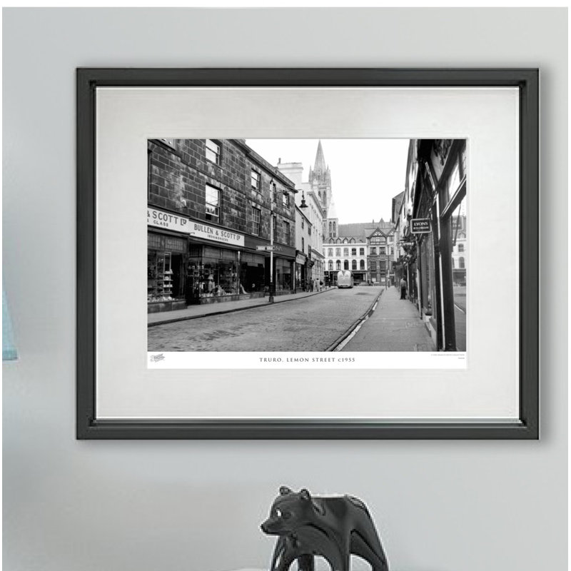 Truro, Lemon Street C1955 by Francis Frith - Single Picture Frame Print, 40cm H x 50cm W x 2.3cm D