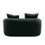 Coussins incurvés foncés à ressorts ensachés, 3 coussins décoratifs, assise moelleuse, convient aux petits espaces (170 cm).