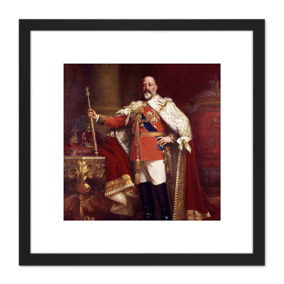 Portrait British King Edward VII by Sir Luke Fildes - Single Picture Frame Painting