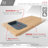 Stylish 18 inch Over the Sink Bamboo Cutting Board with 1 Collapsible Container