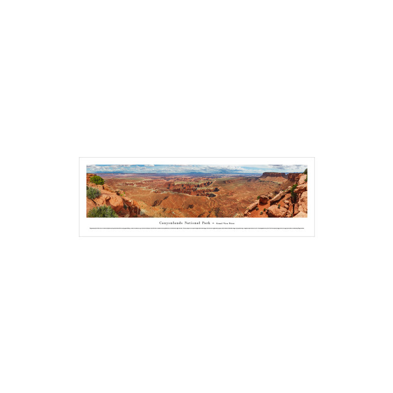 Canyonlands National Park Panoramic Landscape Framed Print