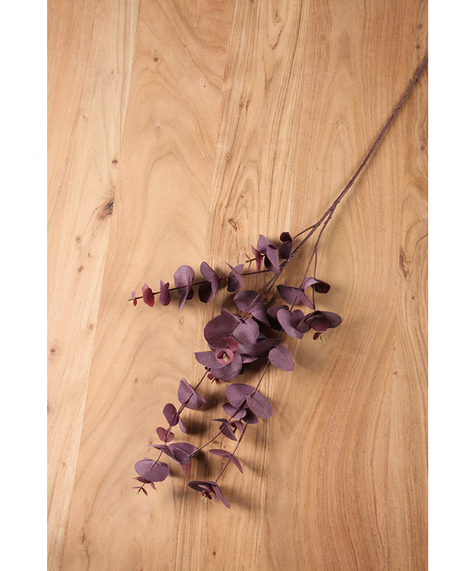 Faux Burgundy Eucalyptus Stems