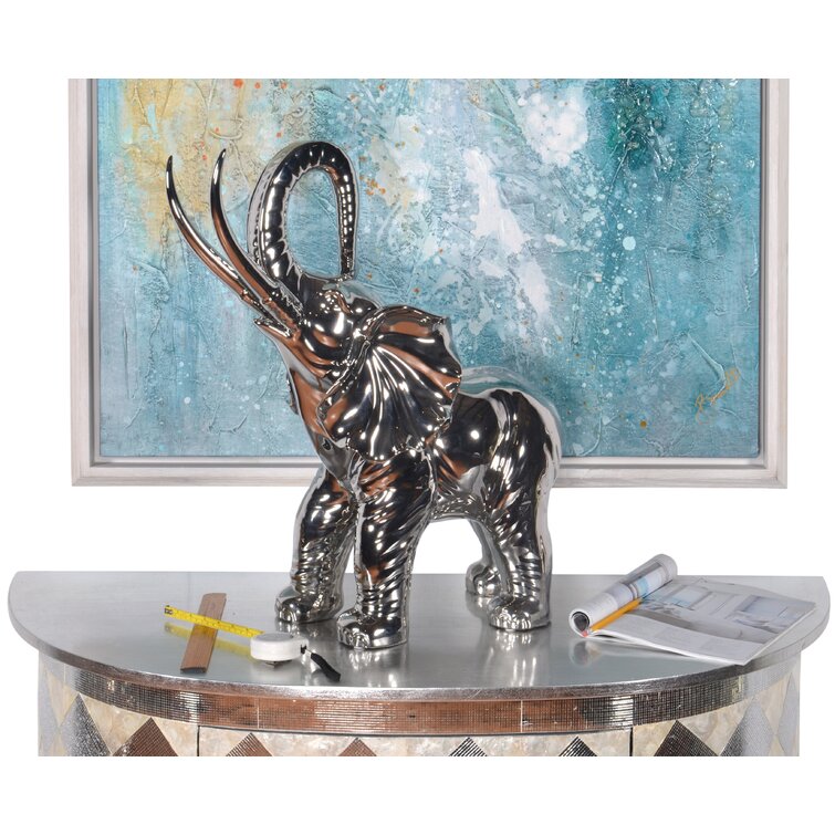 Mirrored Elephant Sculpture