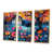 Toile avec cadre flottant or