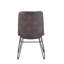 Chaise d'appoint Aneeqa en gris foncé
