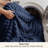 Bedsure Full 2-in-1 Comforter Set with Detachable Fluffy Blanket – Pageant Blue SnapTech Design Bed-in-a-bag, All-Season Bedding Set(Set of 6) for Dorm Room-126226171-126016532