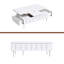 Table basse relevable avec tiroirs, table centrale moderne avec plateau pliable, table basse réglable multifonctionnelle avec compartiment de rangement caché pour le salon-161589718