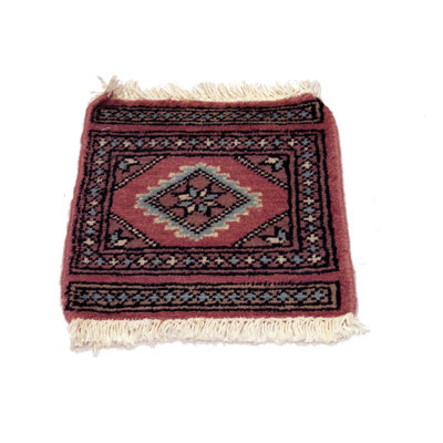 Nurettin   Oriental Hand Knotted 30cm X 30cm Area Rug
