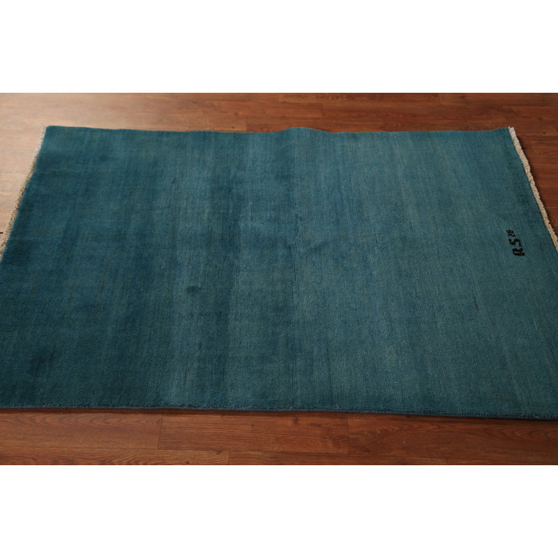 Tapis bleu sarcelle Gabbeh 3 x 5