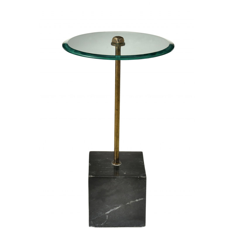 Zyron Glass Top End Table