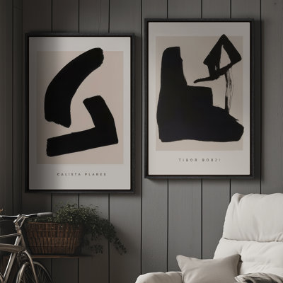 Art mural encadré sur toile, rétro muraux abstraits pour chambre à coucher