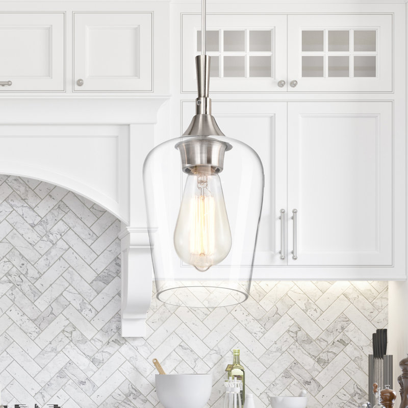 Laureen 1 - Light Dome Pendant, Brushed Nickel