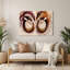 «Music Tabla», art mural en métal beige-1873769752