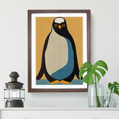 Retro Penguin No.3 - Framed Print