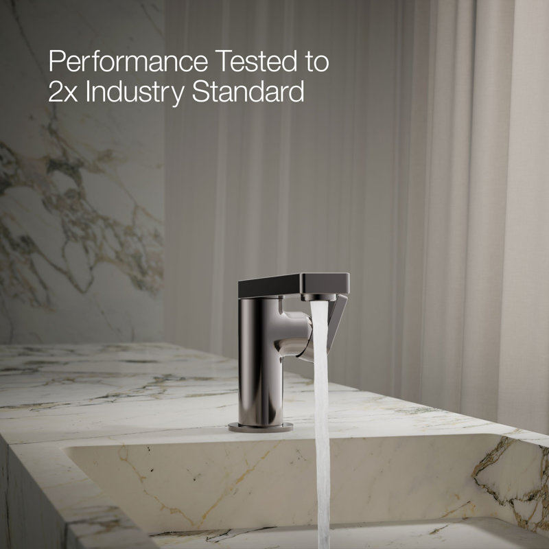Composed® Single-Handle Bathroom Faucet with Drain Assembly, Vibrant Titanium