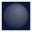 Navy Sphere 2' Framed Graphic Art Print on Glass
